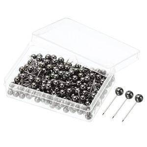 Push Pins 200 Pack Round Head Map Tacks Thumb Steel Point